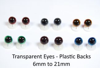 Transparent Eyes Plastic Backs