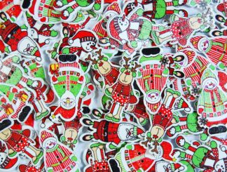 Christmas Wooden Buttons - Christmas Mix Type 4