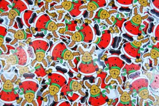 Christmas Wooden Buttons - Christmas Reindeer Type 2