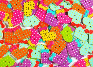 Christmas Wooden Buttons - Christmas Stockings Type 1