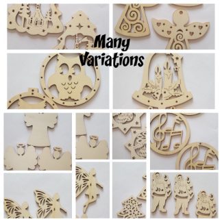 Wooden Tags Shapes / Hanging Decorations