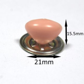 21mm LIGHT PINK Cat / Triangle Noses with Metal Backs
