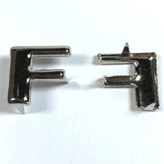 Alphabet Rivet Studs - Letter F - 15mm