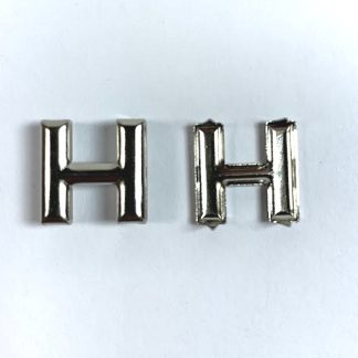 Alphabet Rivet Studs - Letter H - 15mm