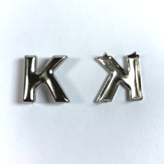 Alphabet Rivet Studs - Letter K - 15mm