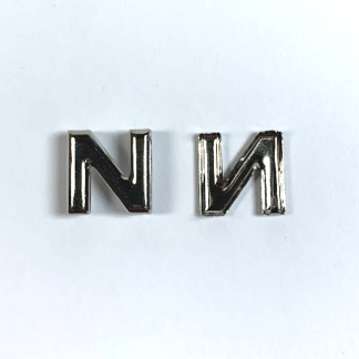 Alphabet Rivet Studs - Letter N - 15mm