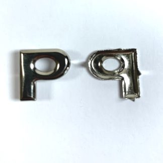 Alphabet Rivet Studs - Letter P - 15mm