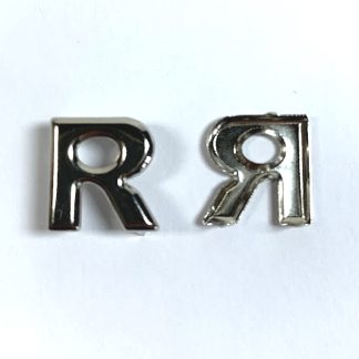 Alphabet Rivet Studs - Letter R - 15mm