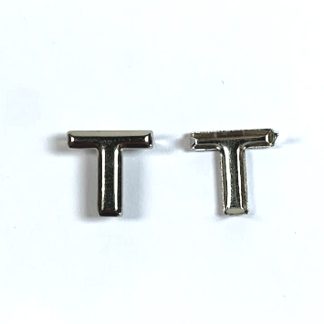 Alphabet Rivet Studs - Letter T - 15mm