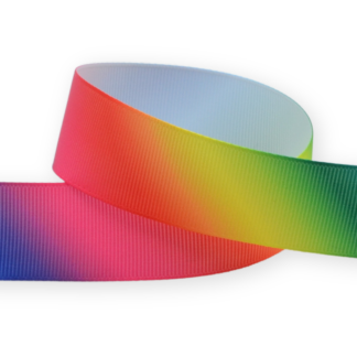Ombre Rainbow 25mm - Grosgrain Ribbon