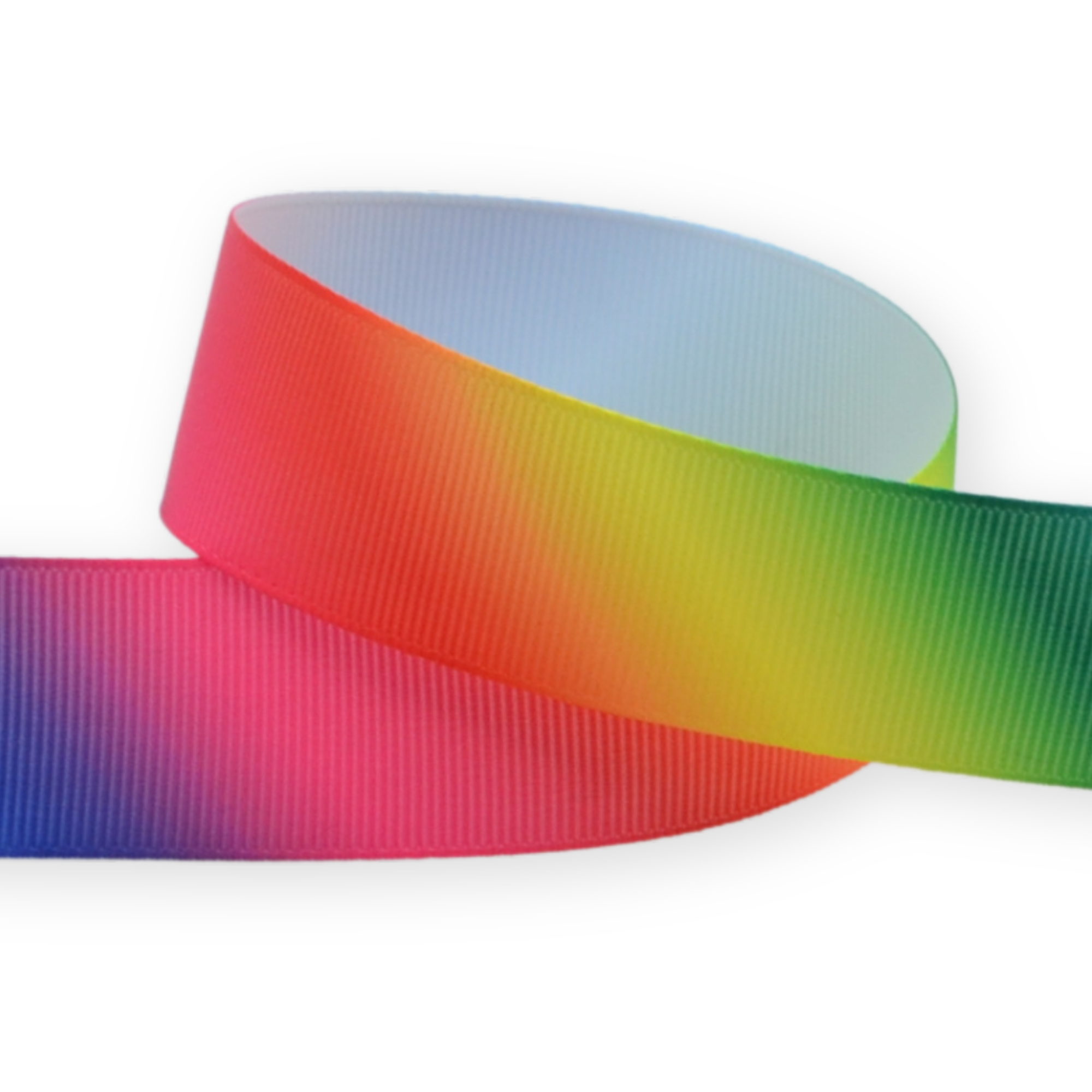 Ombre Rainbow 25mm - Grosgrain Ribbon