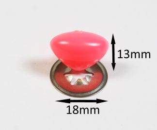 18mm PINK Cat / Triangle Noses with Metal Backs