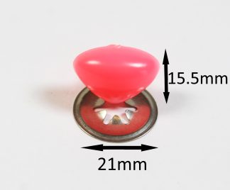 21mm PINK Cat / Triangle Noses with Metal Backs