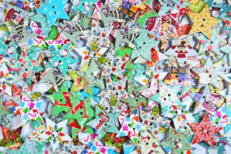 Christmas Wooden Buttons - Stars Type 2