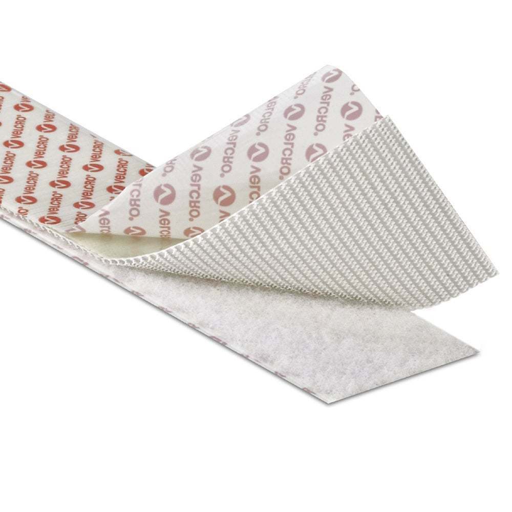 VELCRO® Tape Hook and Loop Stick On White 20mm CelloExpress
