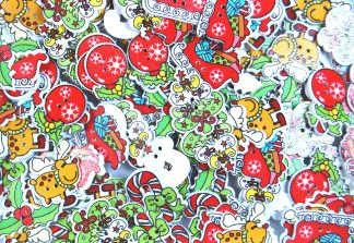 Christmas Wooden Buttons - Christmas Mix Type 7