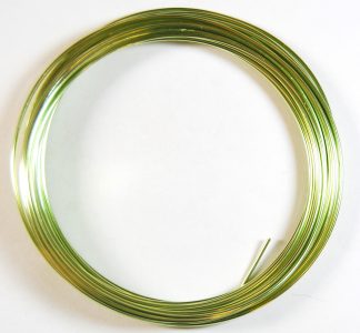 Pack of 1 - Lime Green 1.5mm x 10m Aluminium Wire
