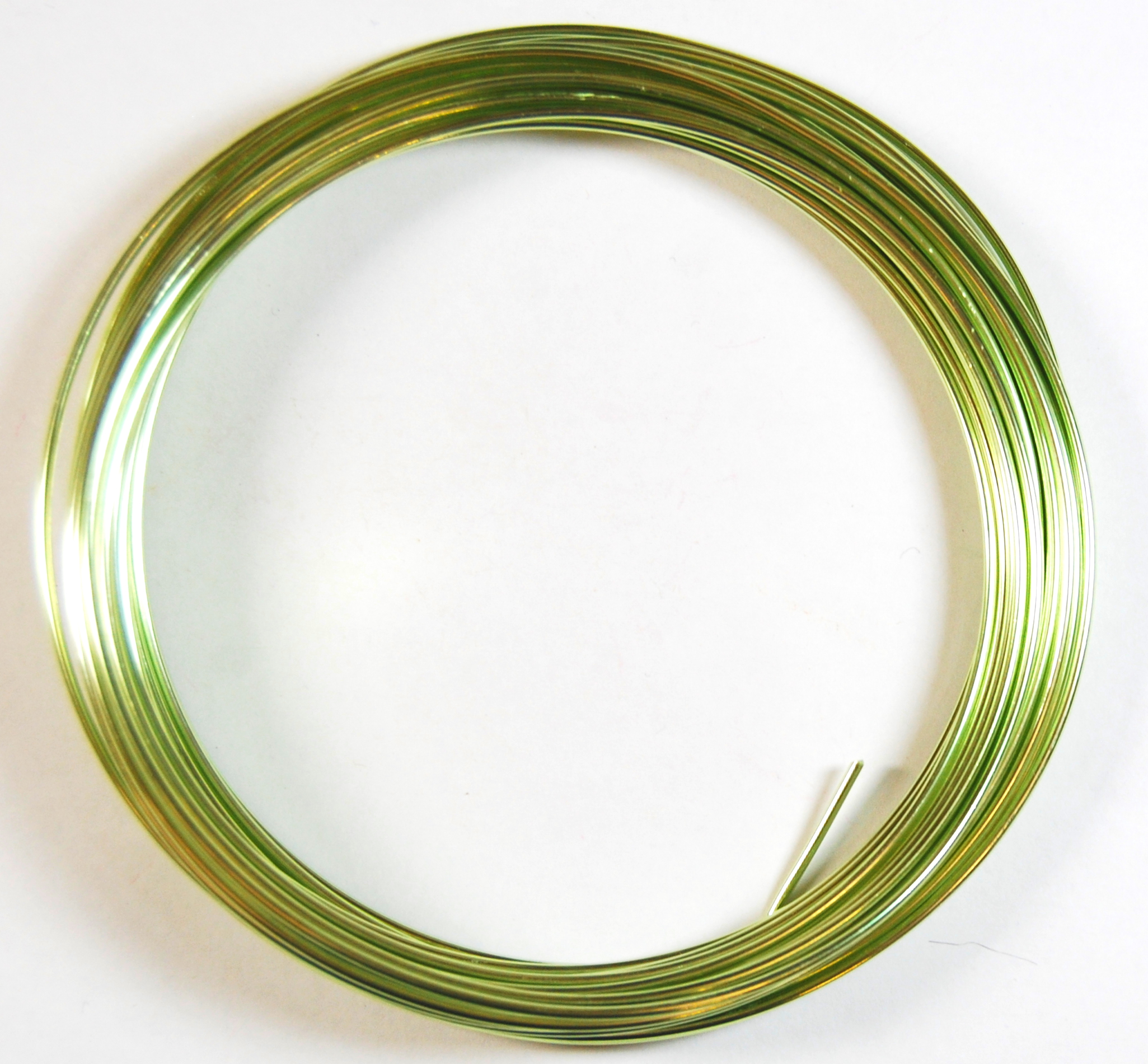 Pack of 1 - Lime Green 1.5mm x 10m Aluminium Wire