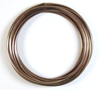 Pack of 1 - Sienna Brown 2.5mm x 5m Aluminium Wire