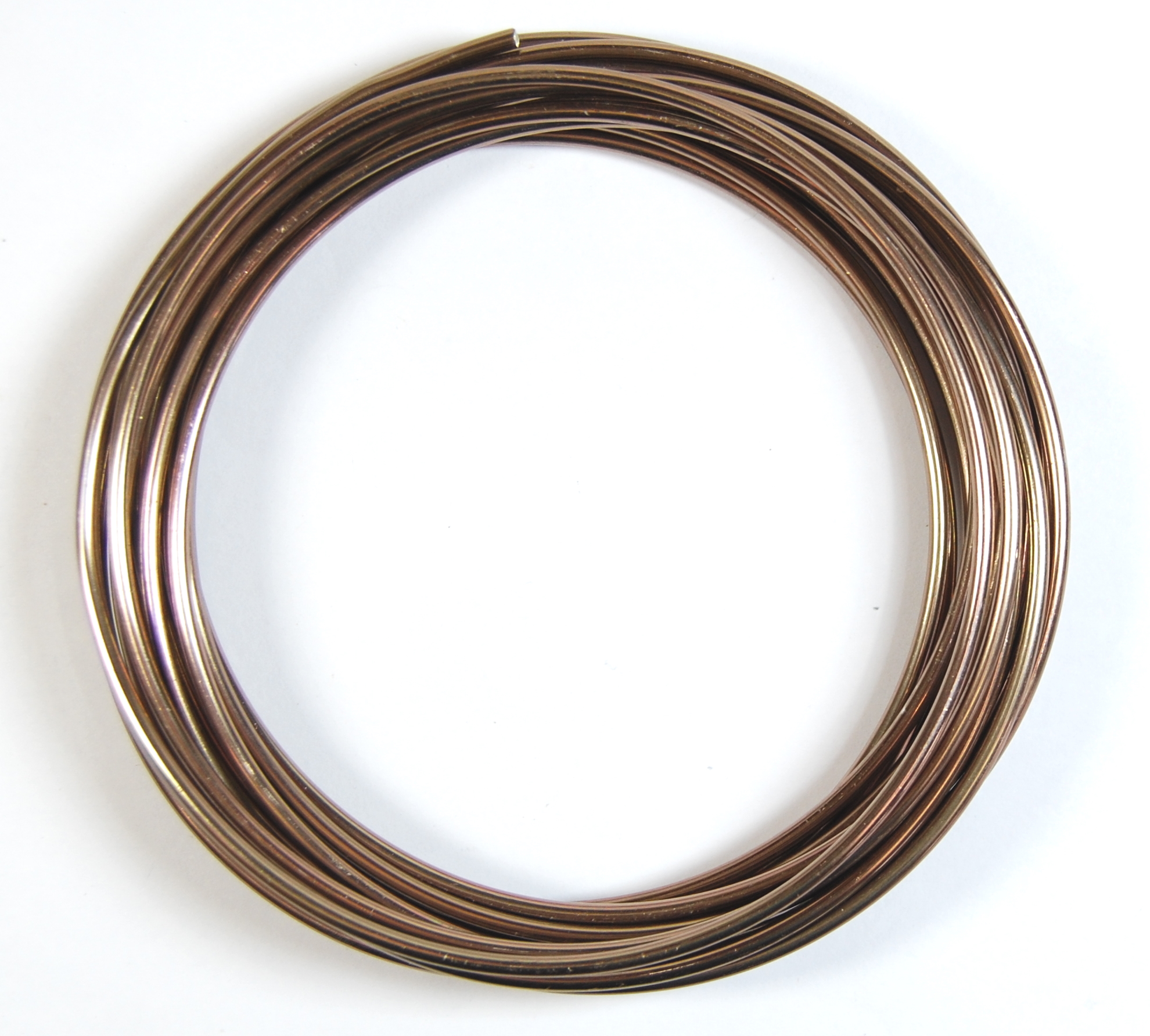 Pack of 1 - Sienna Brown 2.5mm x 5m Aluminium Wire
