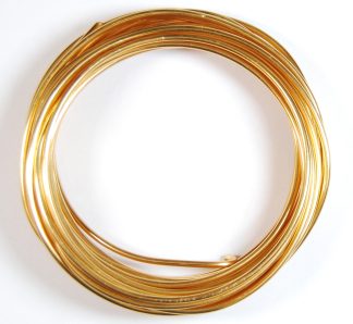 Pack of 1 - Dark Gold 2.5mm x 5m Aluminium Wire