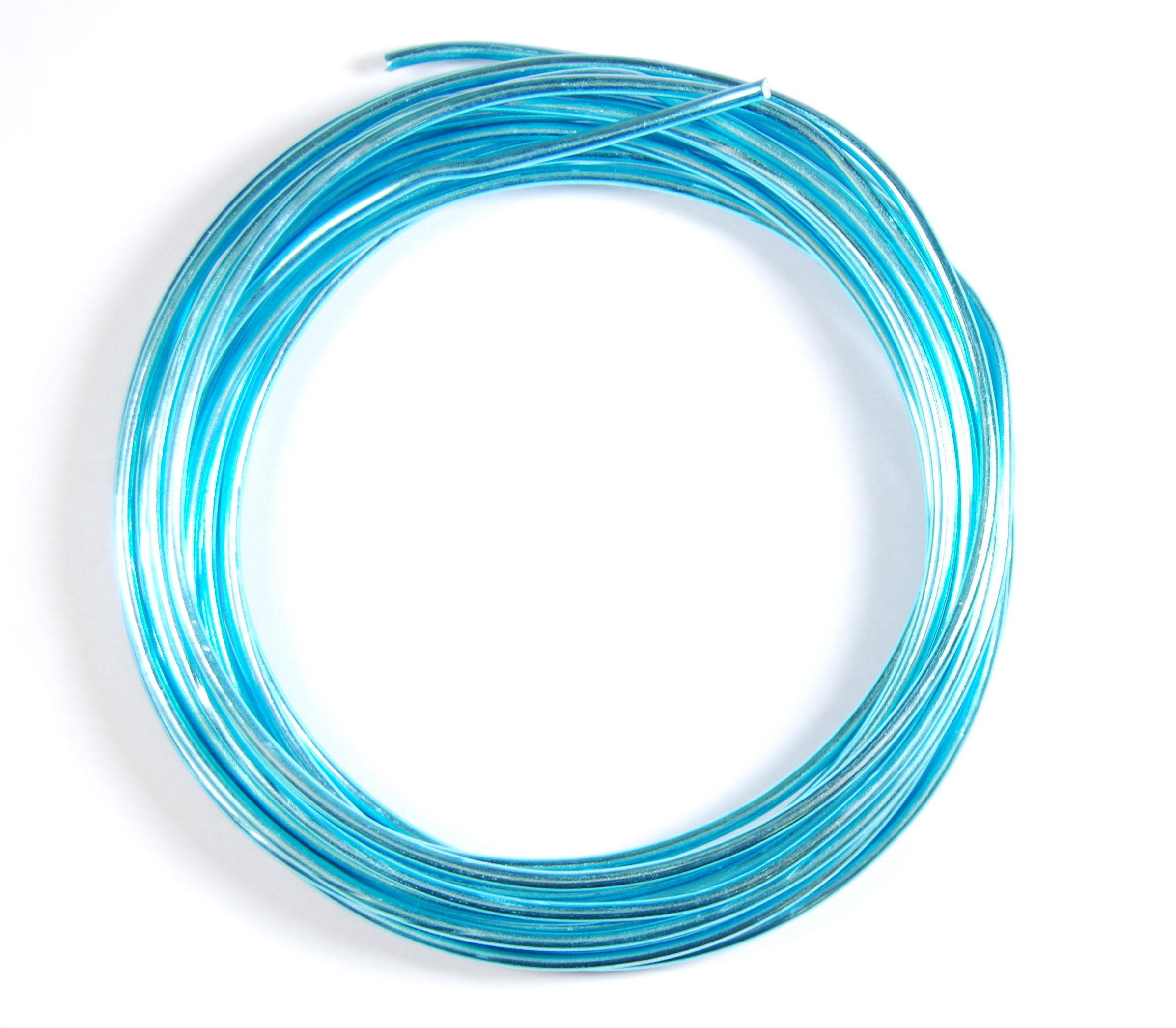 Pack of 1 - Deep Sky Blue 2.5mm x 5m Aluminium Wire