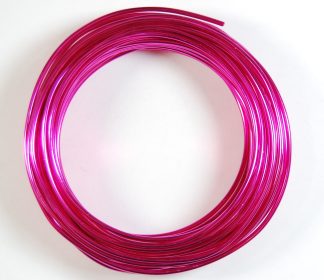 Pack of 1 - Camellia Pink 2mm x 10m Aluminium Wire
