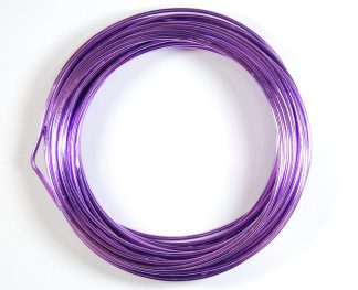 Pack of 1 - Lilac 2mm x 10m Aluminium Wire