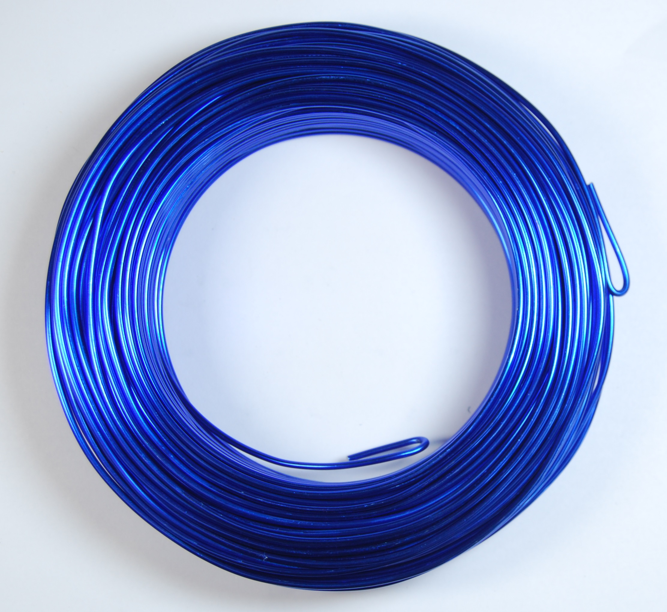 Pack of 1 - Royal Blue 2mm x 50m Aluminium Wire
