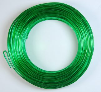 Pack of 1 - Green 2mm x 50m Aluminium Wire