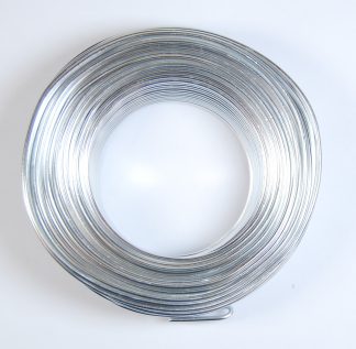 Pack of 1 - Silver 2mm x 50m Aluminium Wire