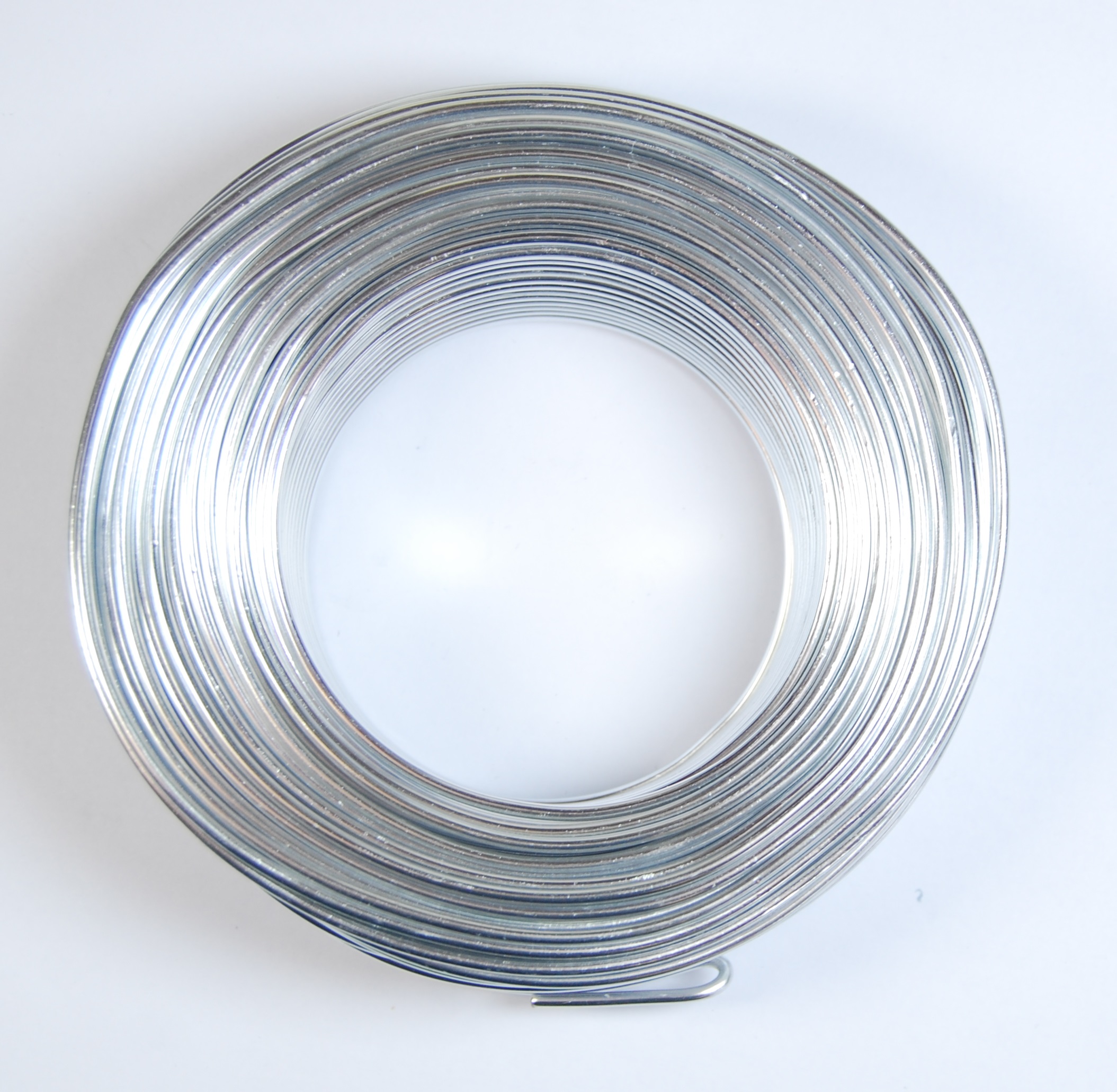 Pack of 1 - Silver 2mm x 50m Aluminium Wire