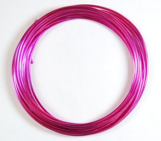 Pack of 1 - Hot Pink 2mm x 5m Aluminium Wire