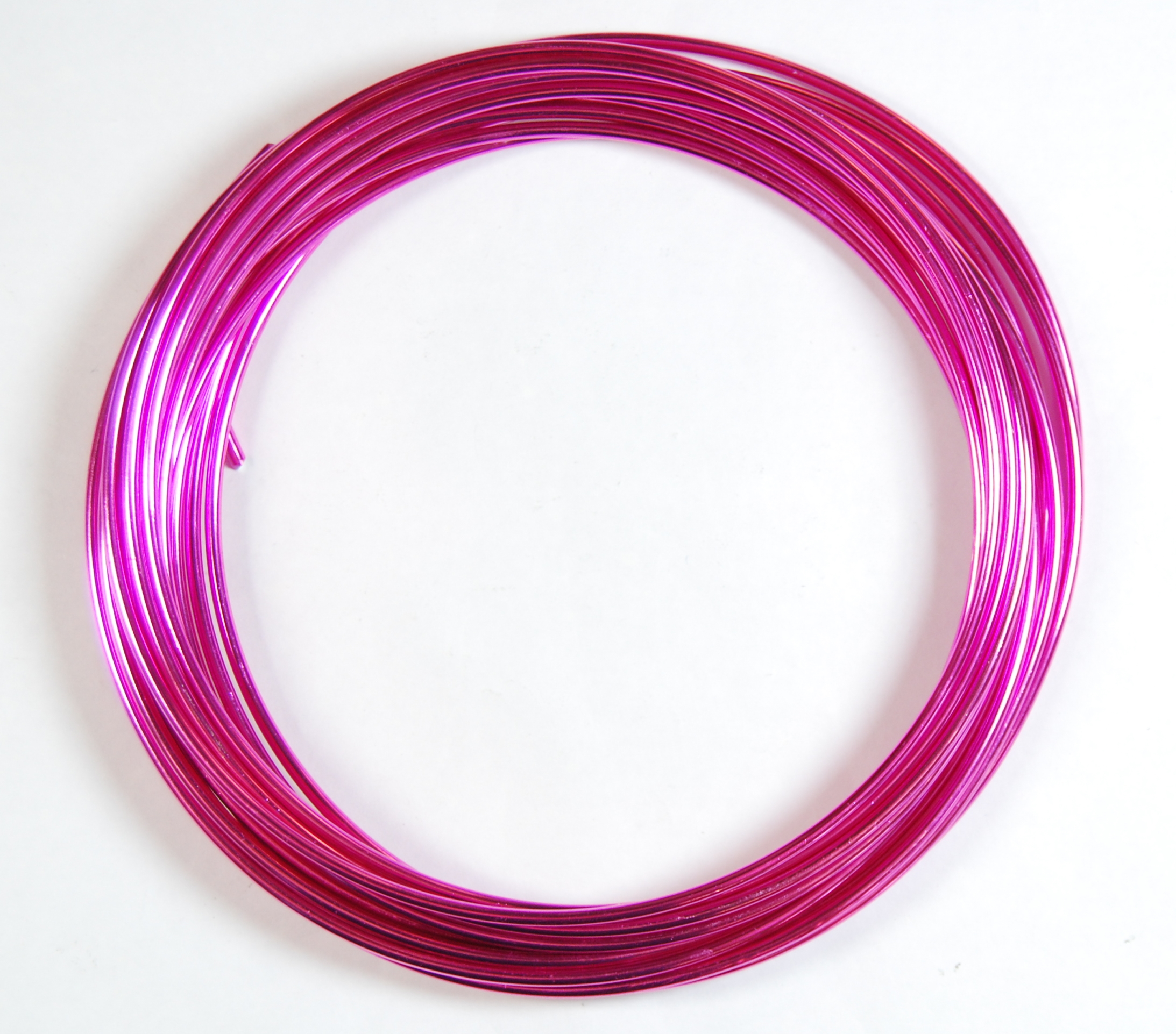 Pack of 1 - Hot Pink 2mm x 5m Aluminium Wire
