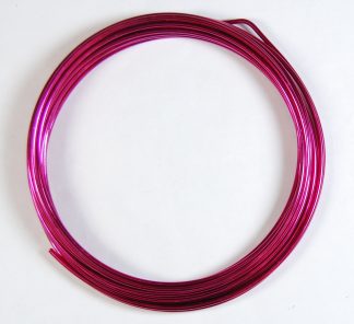 Pack of 1 - Wine Red 2mm x 5m Aluminium Wire