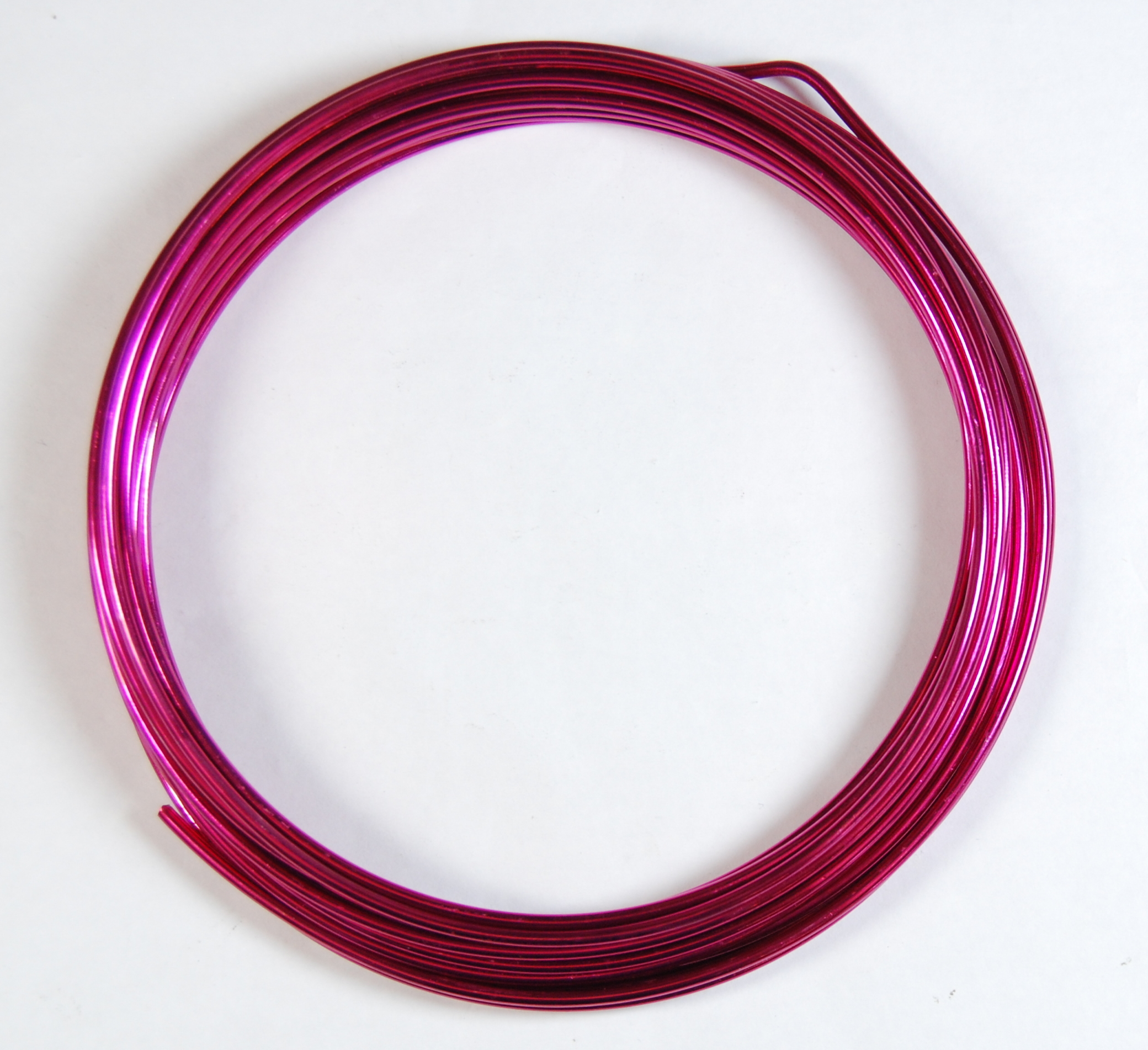 Pack of 1 - Wine Red 2mm x 5m Aluminium Wire