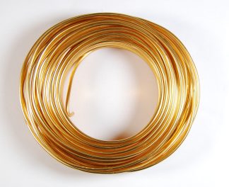 Pack of 1 - Dark Gold 3mm x 25m Aluminium Wire