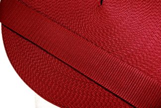 Burgundy Polypropylene Webbing - 50mm Width
