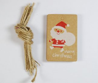 Christmas (Santa Claus) - Kraft Gift Tags