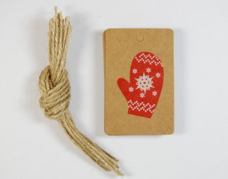 Christmas (Mitten) - Kraft Gift Tags