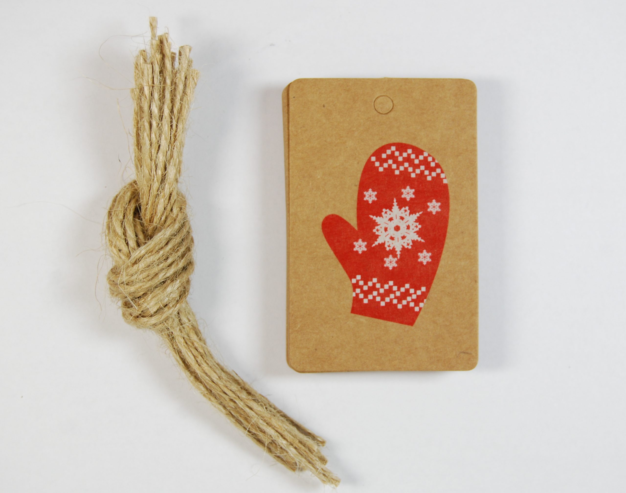 Christmas (Mitten) - Kraft Gift Tags
