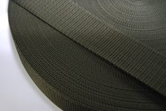 Olive Polypropylene Webbing - 25mm Width