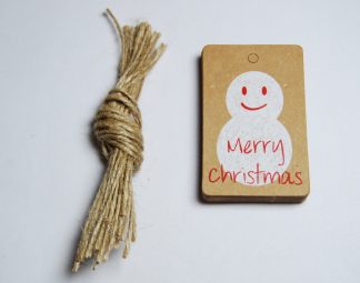 Christmas (Snowman) - Kraft Gift Tags