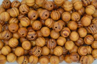 16mm x 15mm with 4mm Hole - Burlywood Wooden Round Beads