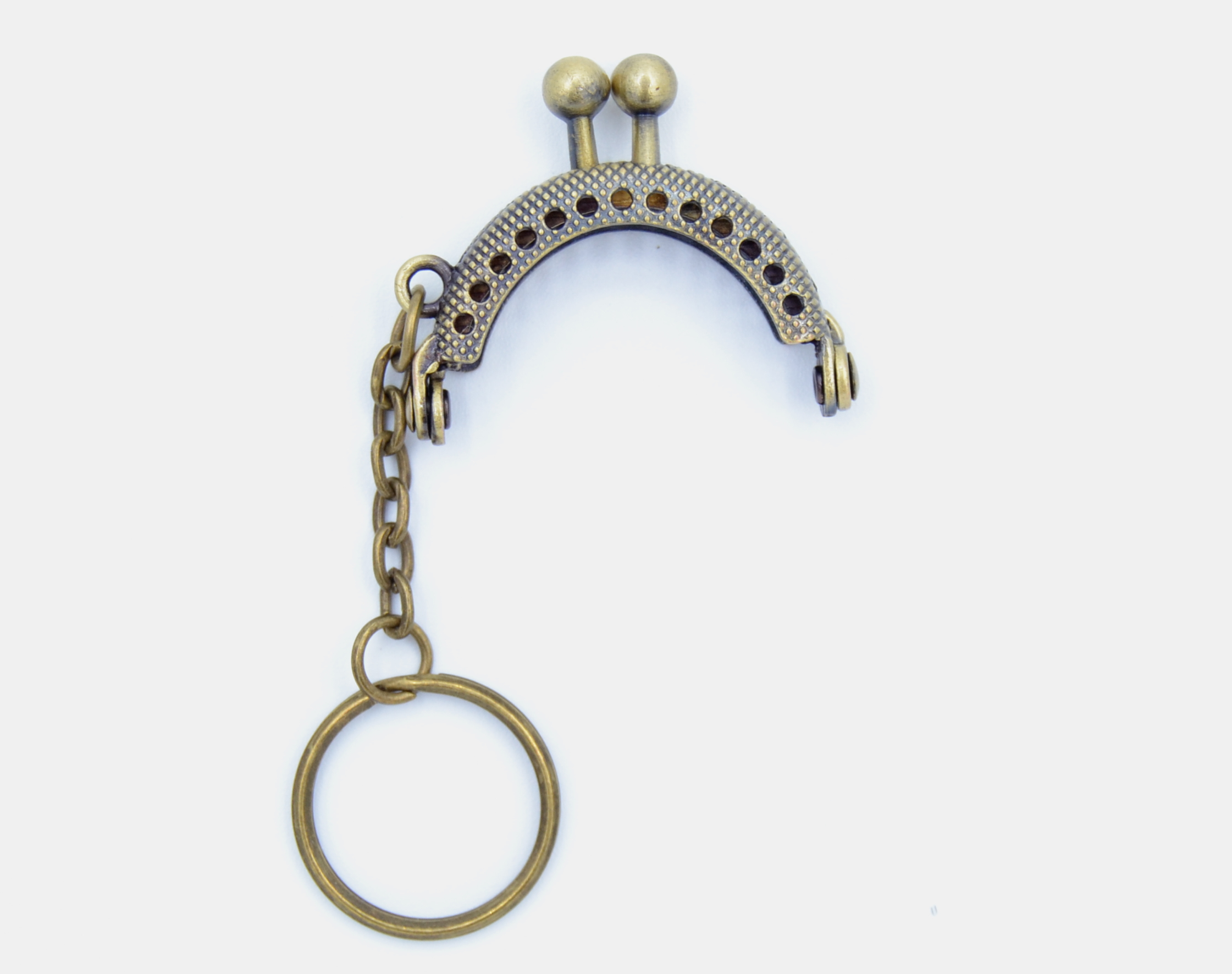 Pack of 5 - 1.5" Curved Type 25 Antique Brass Purse Clasps