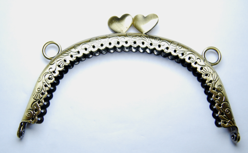 Pack of 5 - Curved Type 29 - Purse Clasp 5" - Antique Brass