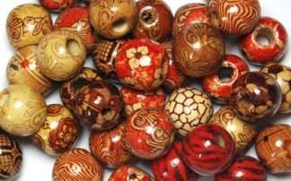 Mixed 1 Wooden Round Beads