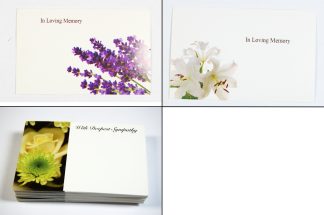 60mm x 90mm Sympathy Florist Cards
