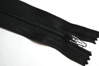 Pack 1- Closed End Zips - Black - 18 Inch Zippers