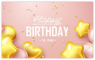 Happy Birthday to You (Pink & Yellow) - 55mm x 85mm Florist Cards